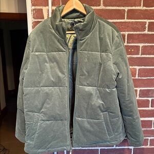 G by Giuliana women’s green/sage corduroy Puffer Jacket